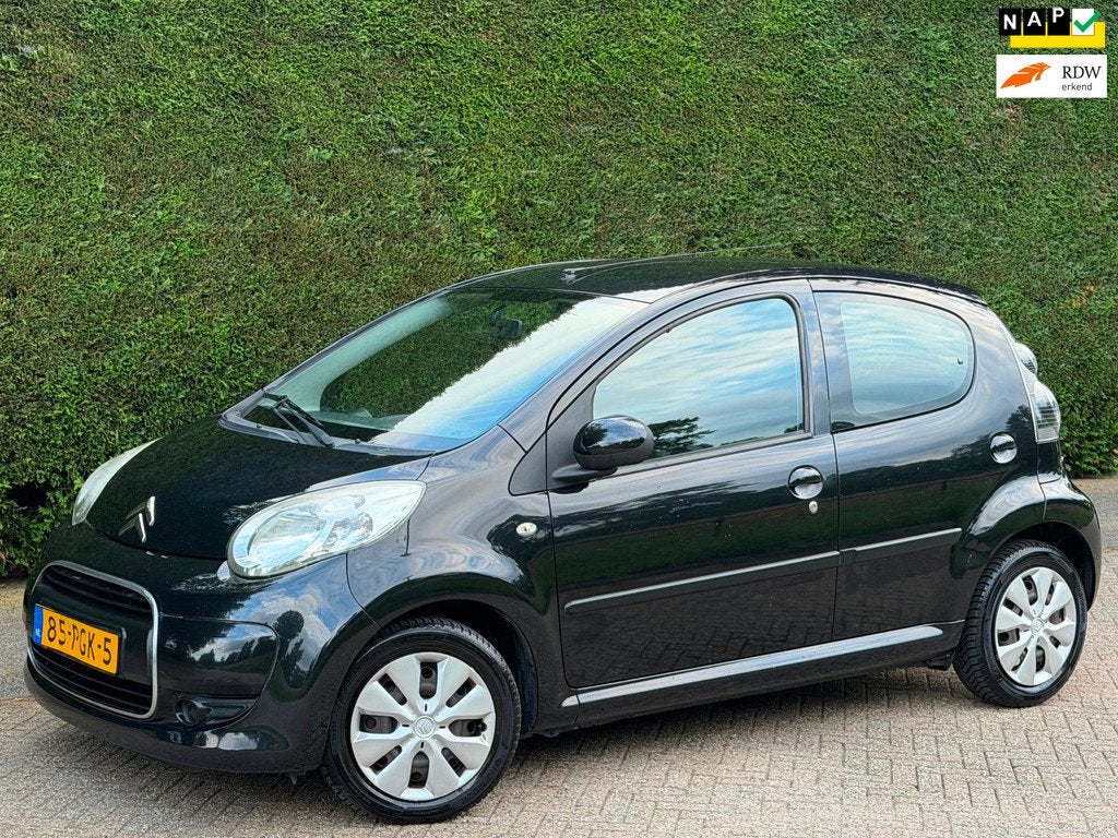 Citroen C1 1.0-12V Ambiance RIJDGOED/AIRCOKOUD/TOERETEL/APK, Voorwielaandrijving, Euro 5, Gebruikt, Zwart