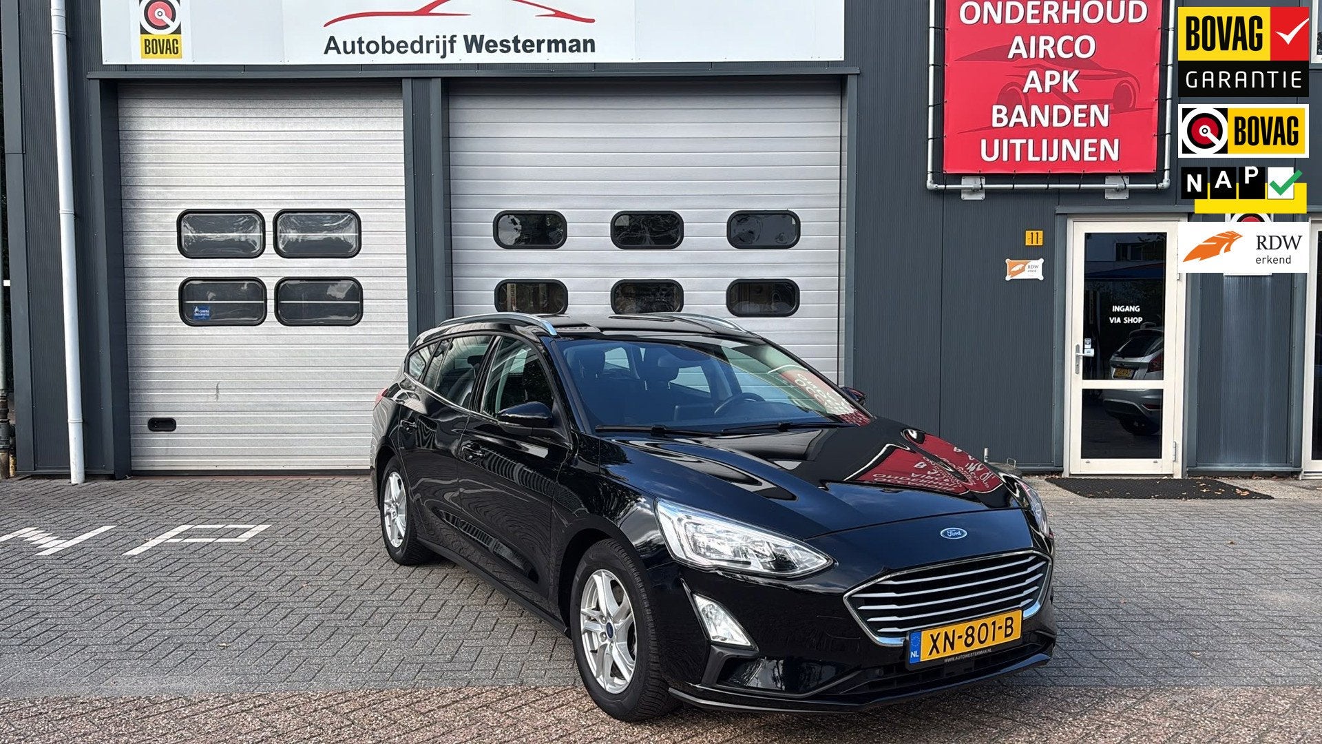 Ford Focus Wagon 1.0 EcoBoost Trend Edition Business, Auto's, Dealer onderhouden, 101 pk, Gebruikt, Euro 6