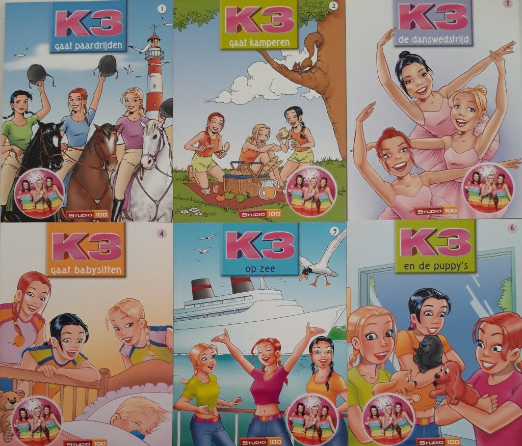 K3 serie van 6 studio 100 boeken NIEUWE BOEKEN, Boeken, Ophalen of Verzenden, Nieuw, Fictie algemeen
