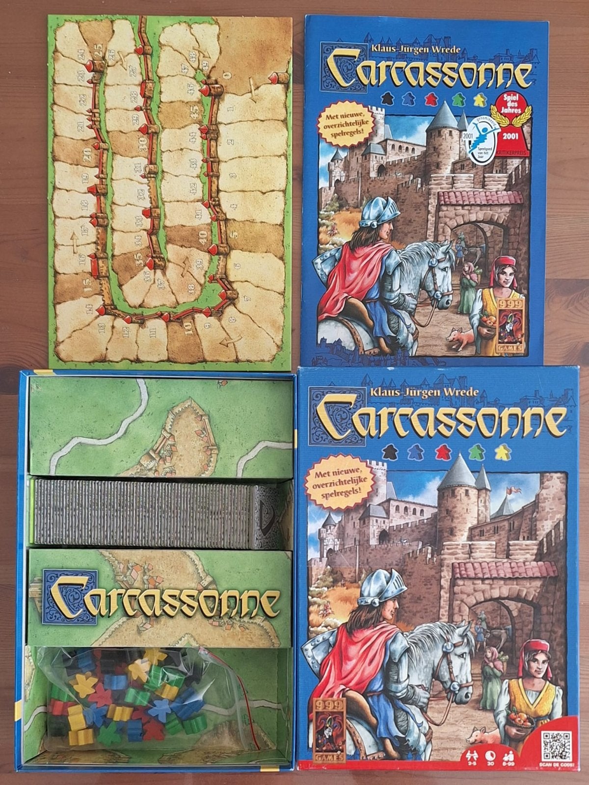 Carcassonne Bordspel netjes 4 personen, Drie of vier spelers, Ophalen of Verzenden, Gebruikt