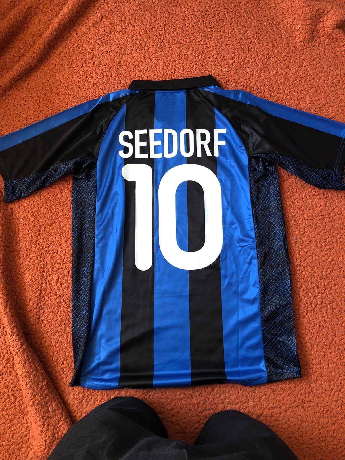 Seedorf Inter Milan retro voetbalshirt maat M, Maat L, Ophalen of Verzenden, Zo goed als nieuw, Shirt