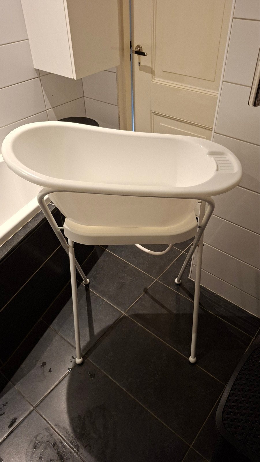 Hema babybadje met standaard, Kinderen en Baby's, Ophalen, Gebruikt, Badje, Hema