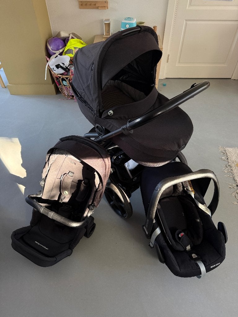 Easywalker Harvey 3 complete set + Maxi-Cosi Rock, Gebruikt, Combiwagen, Met autostoeltje, Ophalen