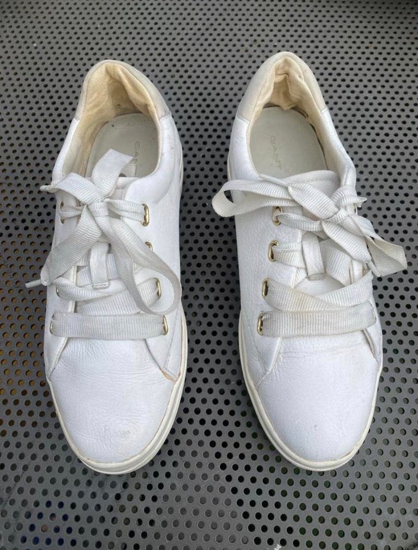 Witte Gant sneakers, maat 39, Ophalen of Verzenden, Gedragen, Wit, Sneakers of Gympen