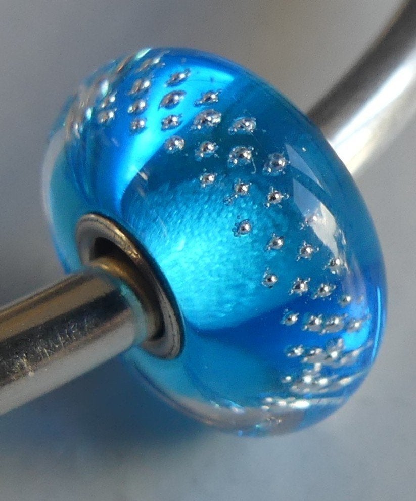 Trollbeads TURKOOIZEN ZILVERSPOOR, -, Verzenden, -, Zo goed als nieuw