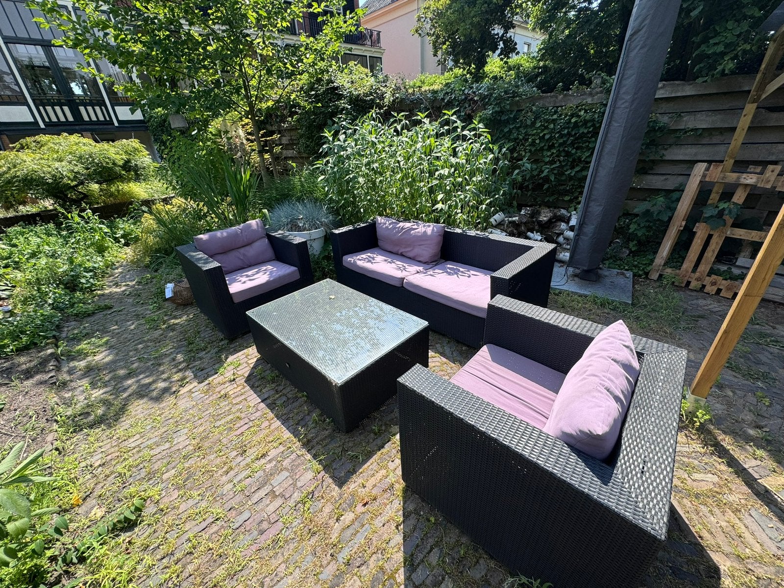 Gratis lounge set, Ophalen, Gebruikt, Bank, 5 zitplaatsen