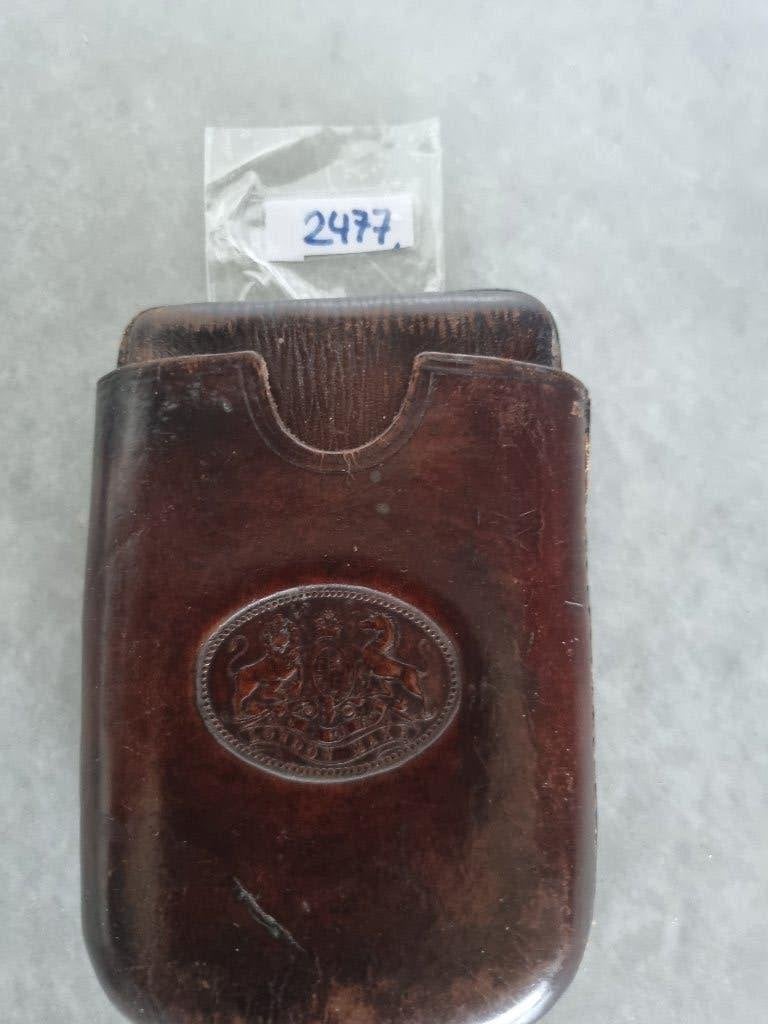 Sigaren koker etui leer., Ophalen of Verzenden, Gebruikt, Tabaksdoos of Verpakking