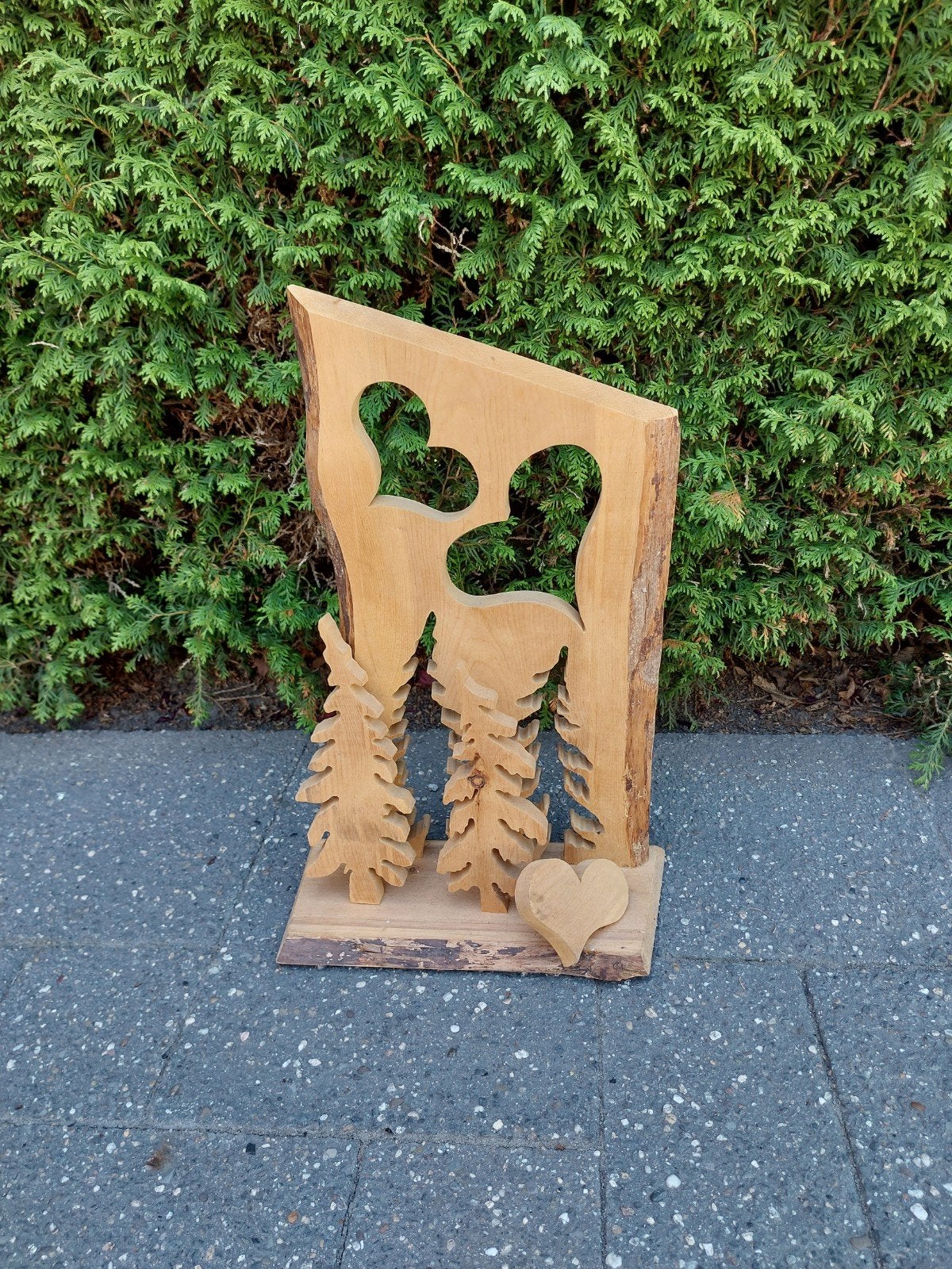 handgemaakt houten beeld houtsnijwerk kunst uit tirol, Ophalen, Zo goed als nieuw