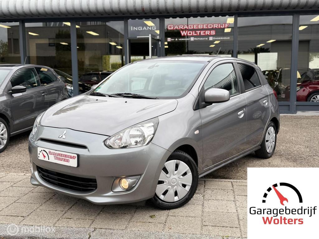 Mitsubishi Space Star 1.2 Life AIRCO STOELVERWARM. NW APK, Voorwielaandrijving, Stof, Gebruikt, Zwart