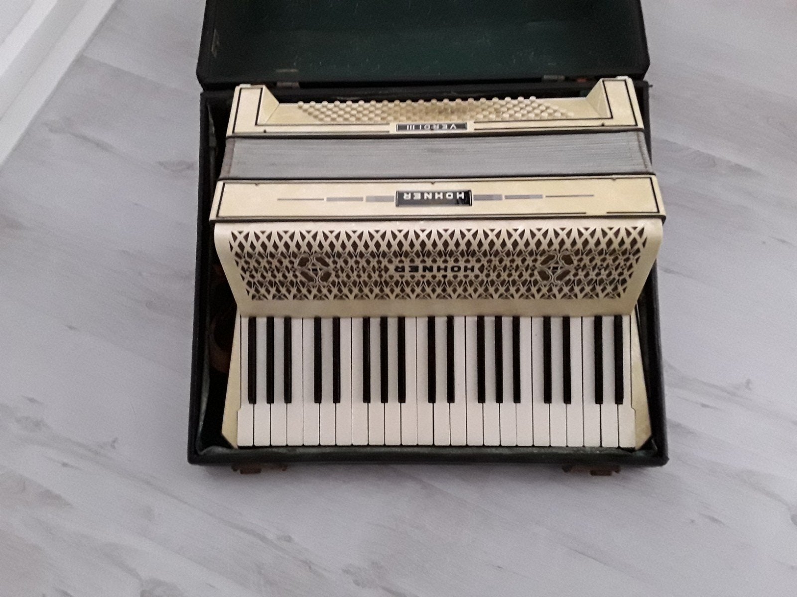 Hohner verdi 3, Muziek en Instrumenten, Accordeons, Ophalen, Gebruikt, 120-bas, Hohner