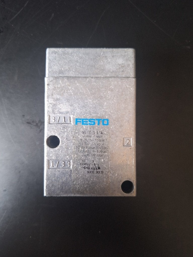FESTO Pneumatisch ventiel VL/O-3-1/4, Ophalen of Verzenden, Gebruikt