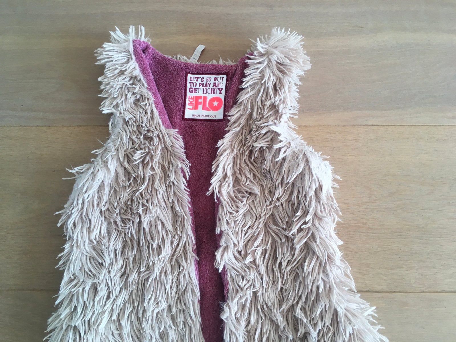 Vestje Like Flo maat 140/146, Kleding | Dames, Bodywarmers, Ophalen of Verzenden, Zo goed als nieuw, Maat 34 (XS) of kleiner, Beige