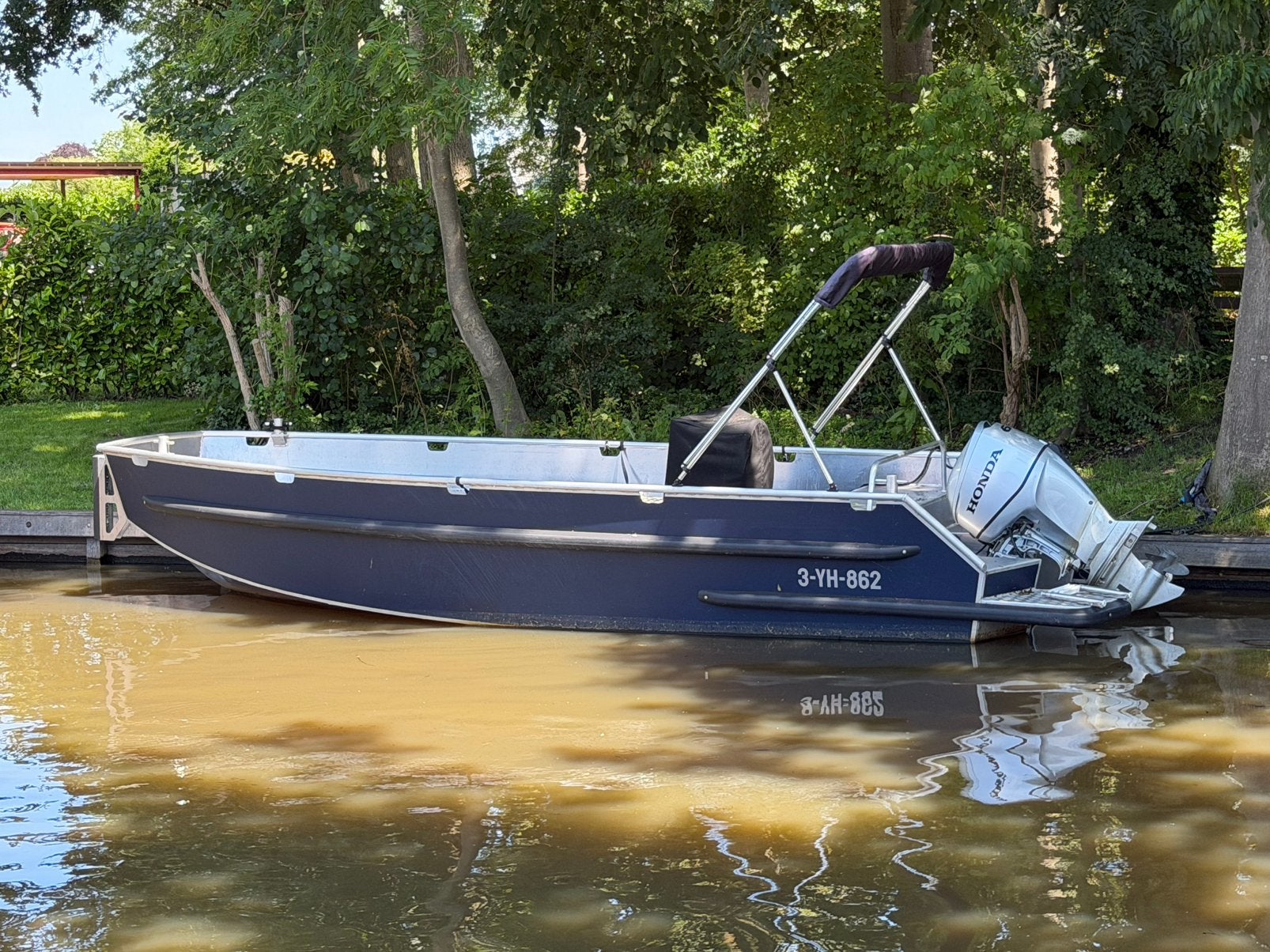 Bicker 580 aluminium consoleboot, Ophalen, Zo goed als nieuw, Aluminium