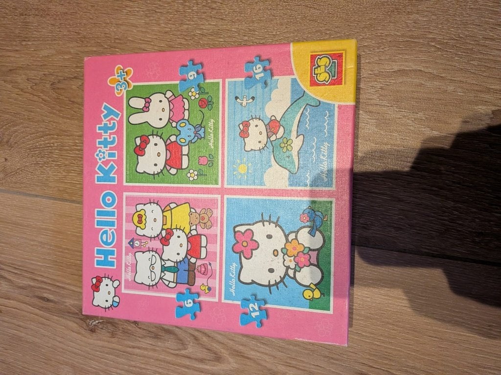 puzzel Hello Kitty, Ophalen of Verzenden, 10 tot 50 stukjes, Zo goed als nieuw, 2 tot 4 jaar