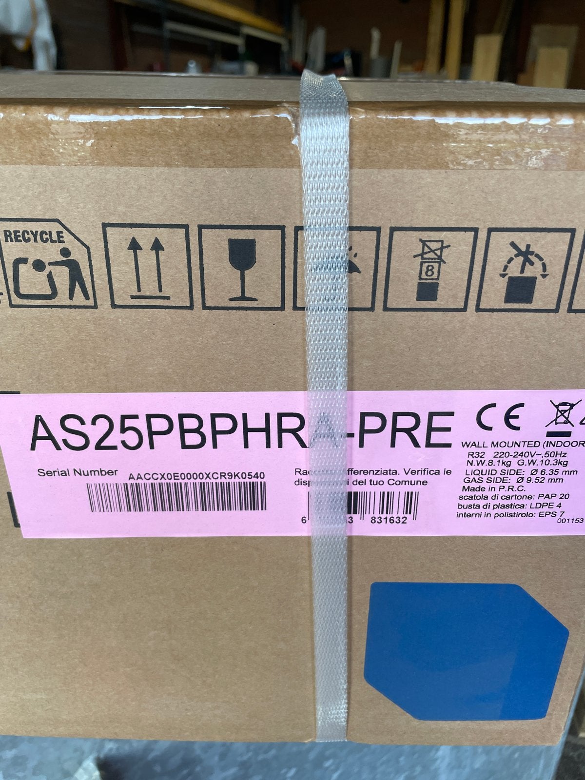 Haier AS25PBPHRA-PRE Kamer Airconditioner Binnenunit, Minder dan 60 m³, Nieuw, Ophalen of Verzenden, Koelen en Ontvochtigen