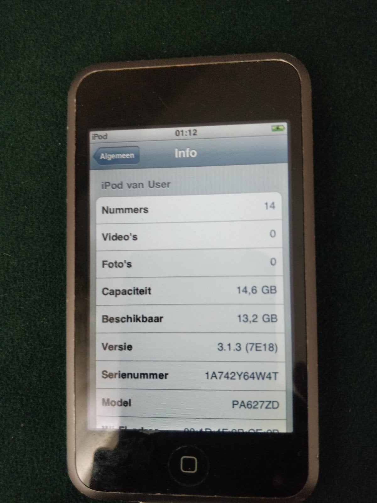 Apple iPod Touch 2e generatie 16GB, Ophalen of Verzenden