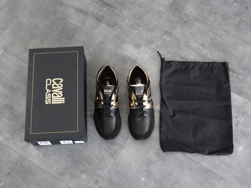 Cavalli Class / Roberto Cavalli Sneakers maat 43, Kleding | Heren, Verzenden, Zwart, Nieuw, Sneakers of Gympen