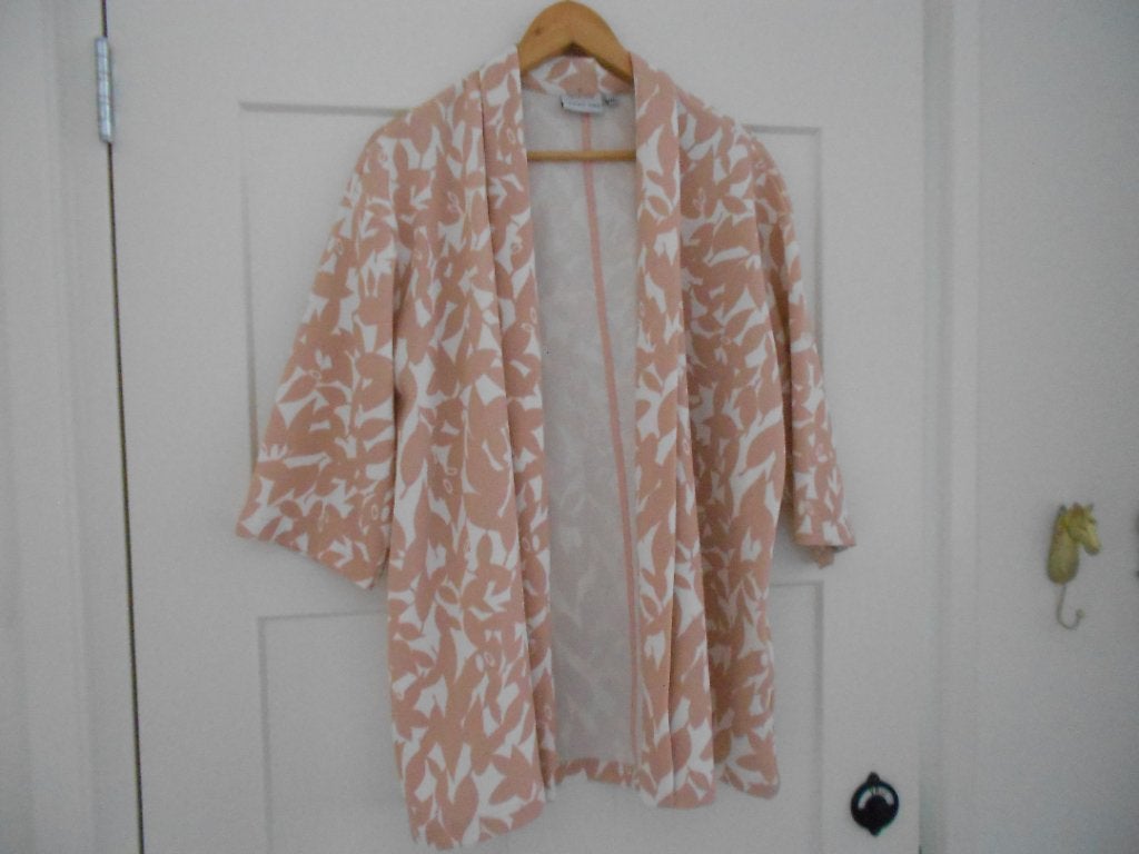 Trend One zalm-rose/off white stretch jasje, maat XXXL., Maat 46/48 (XL) of groter, Jasje, Meerkleurig, Verzenden