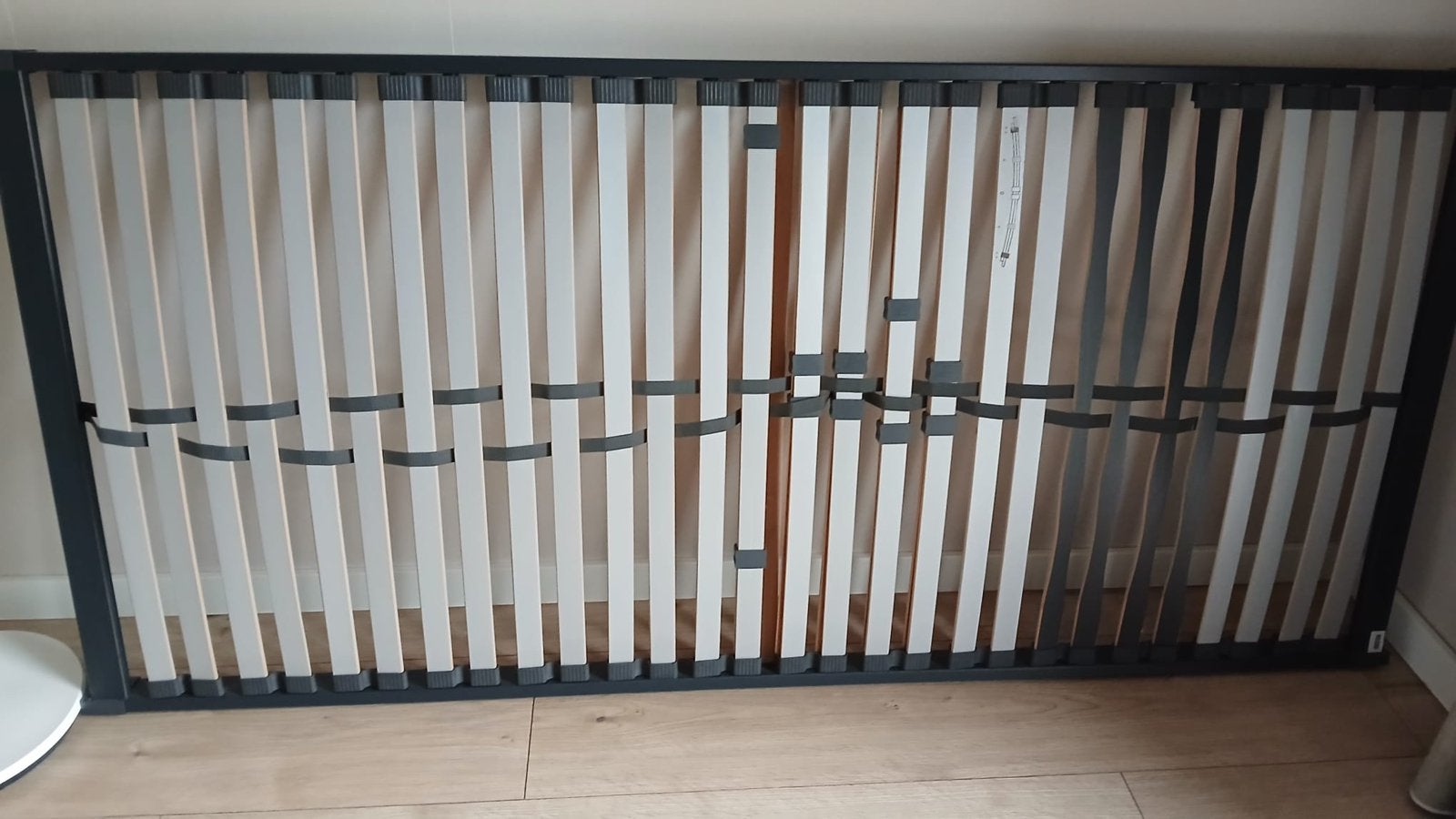 Electrische lattenbodem, Ophalen, 90 cm, Eenpersoons, Wit
