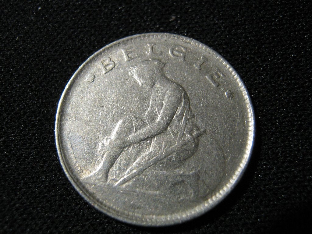 Belgie 1 frank 1922, Vlaams, koning Albert I #68, Postzegels en Munten, Ophalen of Verzenden, Overig, Losse munt