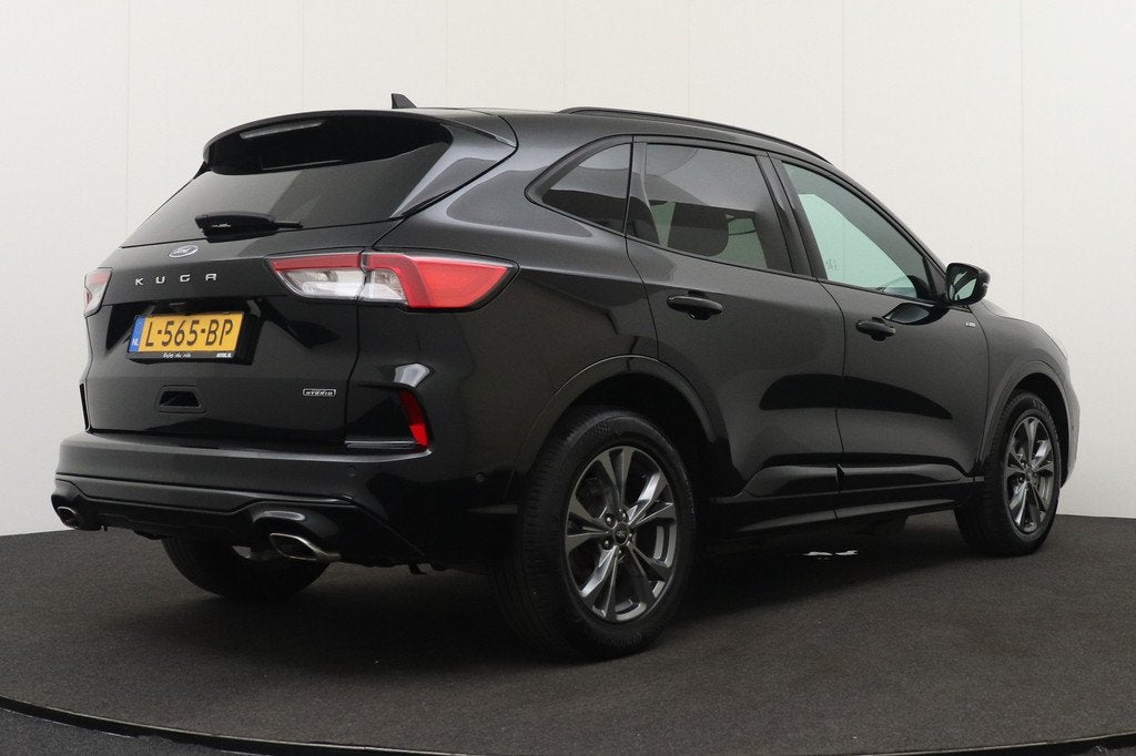 Ford Kuga 2.5 PHEV ST-Line Camera 18'LMV Dodehoek Stoelverw., Auto's, Ford, Stof, Gebruikt, 4 cilinders, Zwart