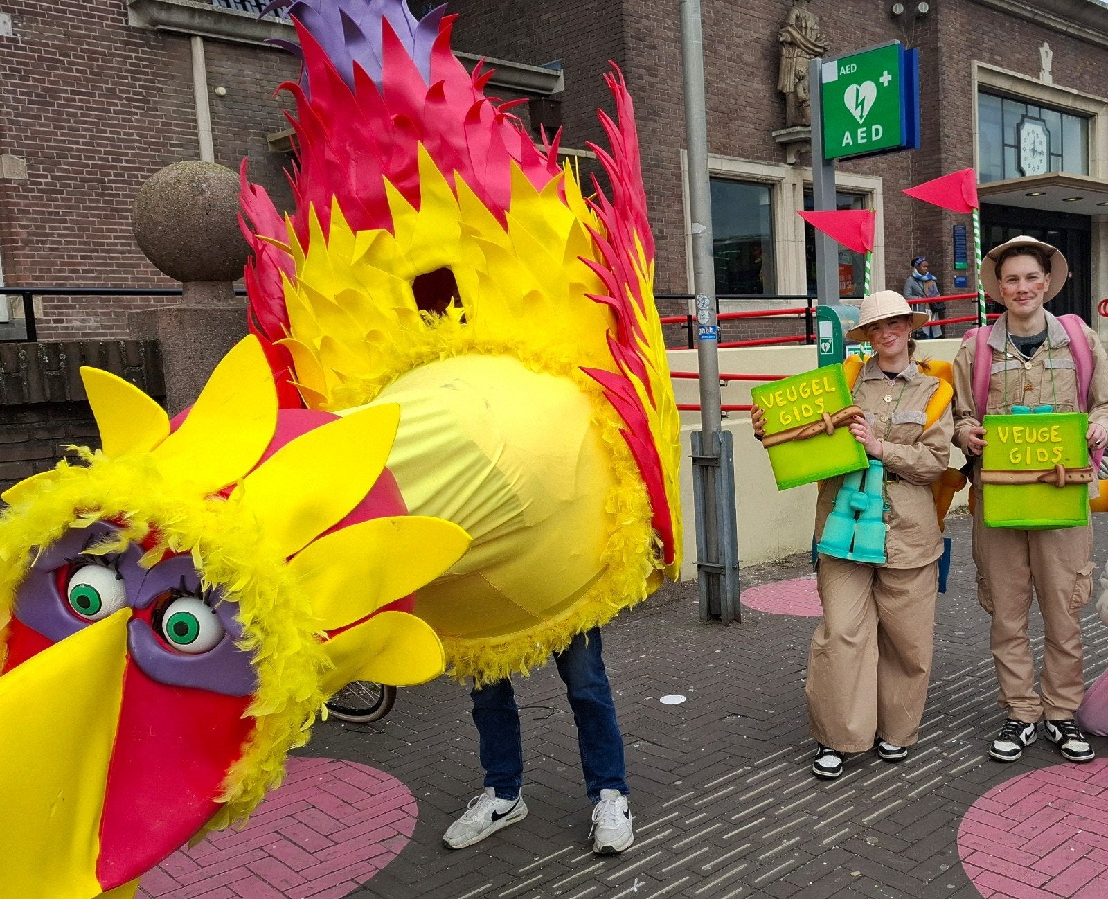 Mooie vogels en rangerpakken, Ophalen, Carnaval