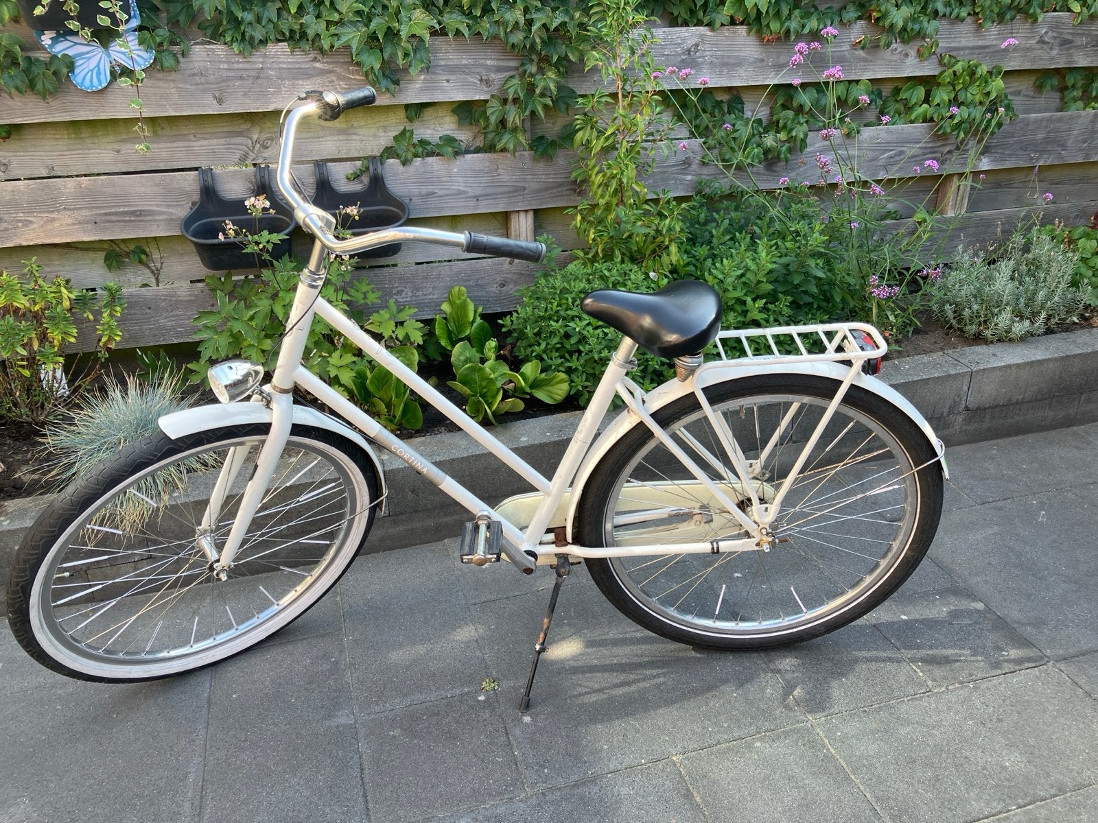 Cortina damesfiets 28 inch met 3 versnellingen, framemaat 50, Gebruikt, Versnellingen, 50 tot 53 cm, Trommelrem