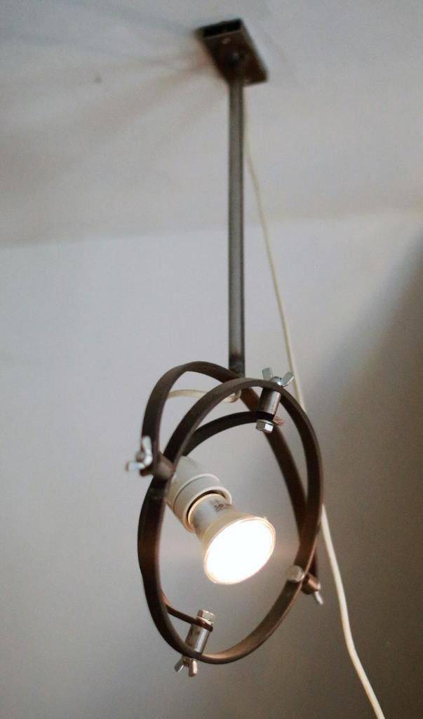 Zelfgemaakte designlampen - Industriële vormgeving, Huis en Inrichting, Lampen | Hanglampen, Ophalen of Verzenden, Gebruikt, Overige materialen