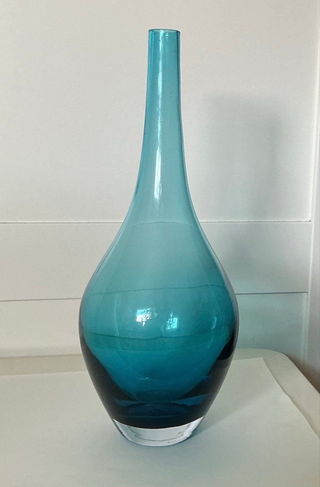 Vintage IKEA Salong Vaas - Johanna Jelinek - Turquoise, Ophalen of Verzenden