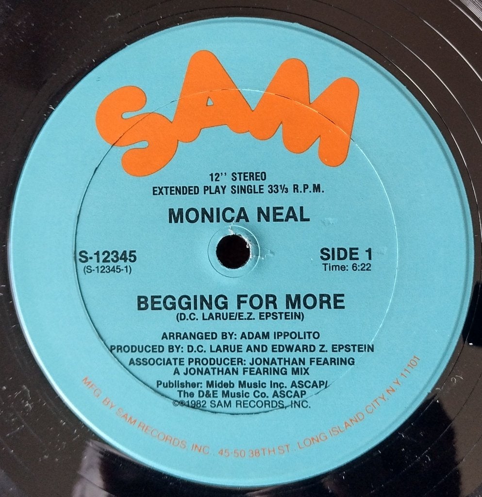 Monica Neal - Begging For More (12''), Ophalen of Verzenden, Zo goed als nieuw, Disco, 12 inch