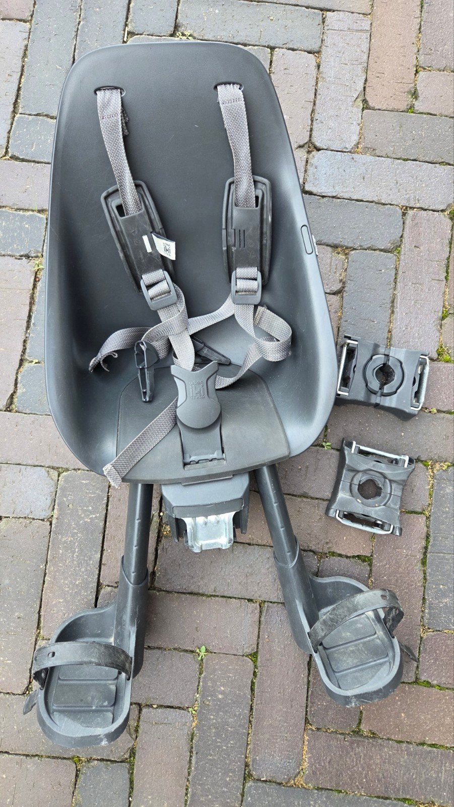Urban Iki voorzitje - Zwart met extra blok en scherm, Fietsen en Brommers, Ophalen, Voorzitje, Urban Iki, 0 t/m 13 kg