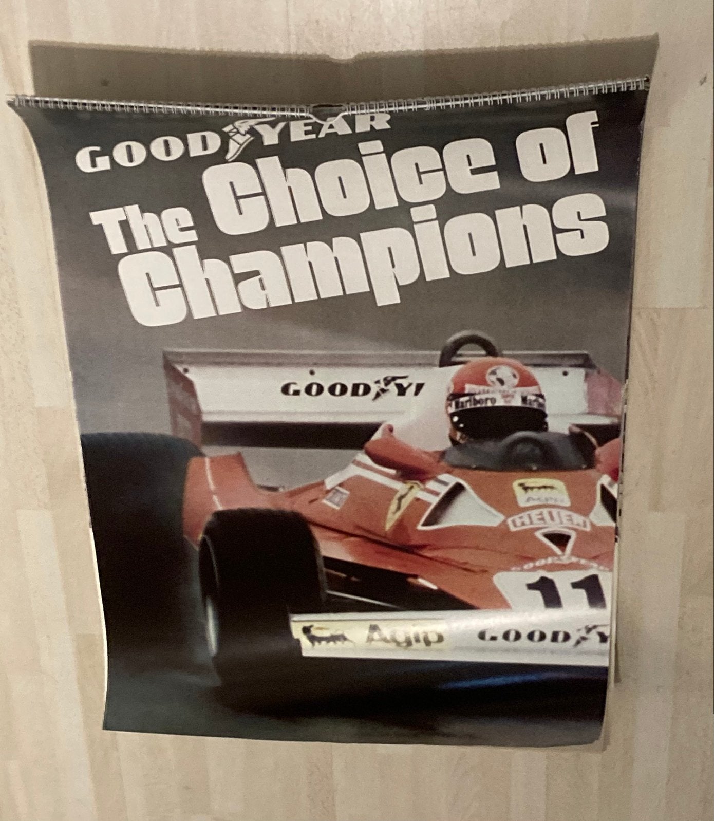 Kalender Goodyear 1978 engelse versie, Ophalen of Verzenden, Gebruikt, Formule 1