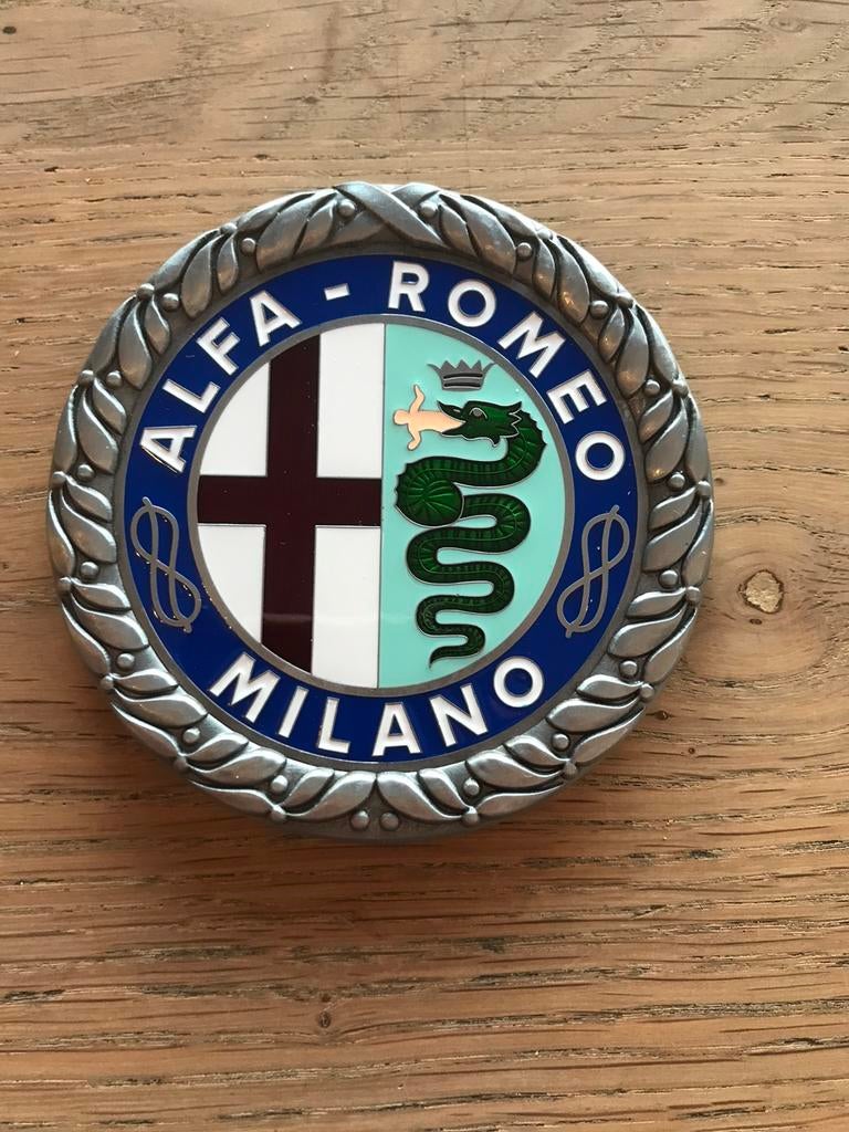 Alfa Romeo emaille bordje, Ophalen of Verzenden, Zo goed als nieuw, Reclamebord