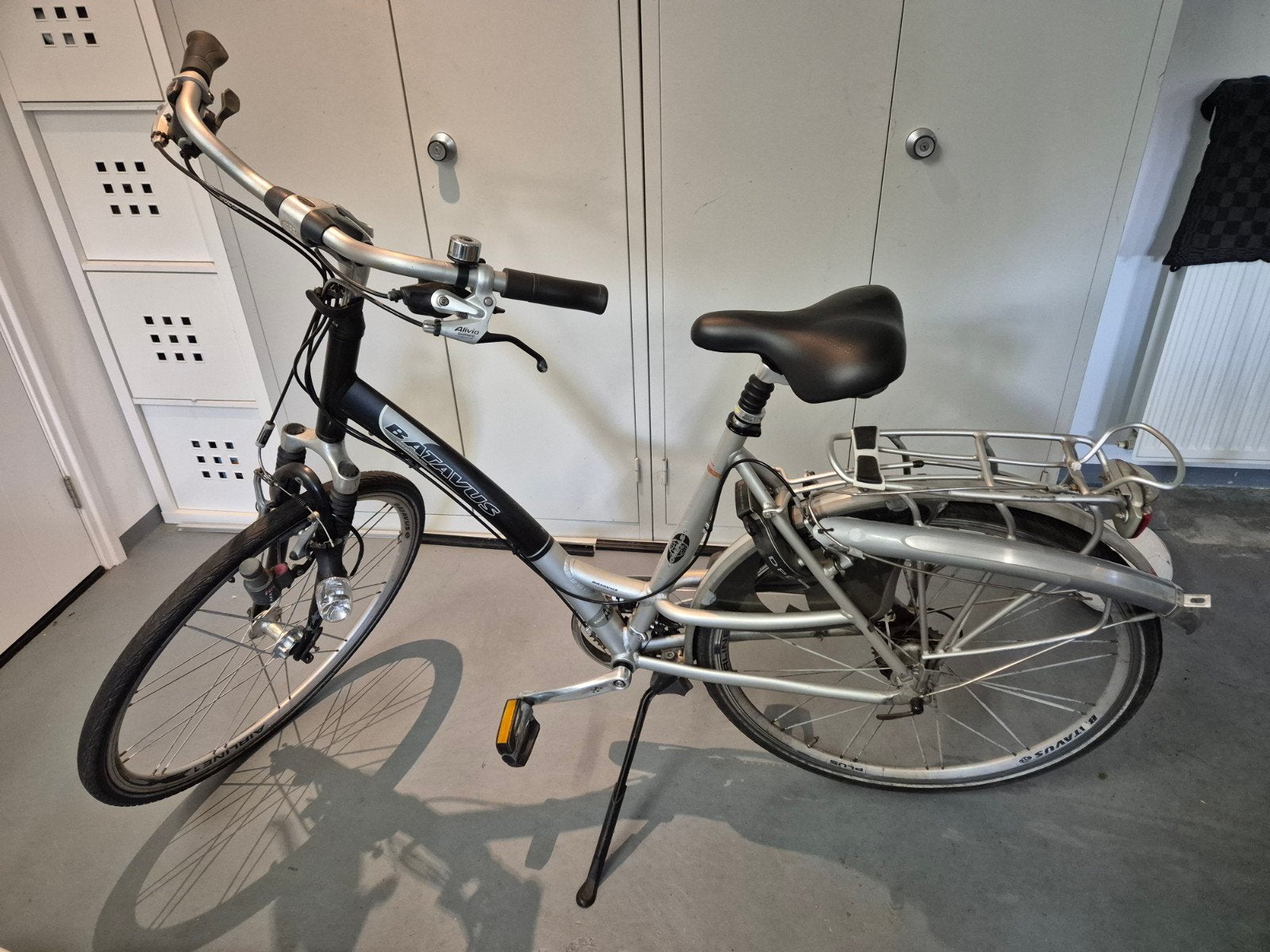 Batavus Damesfiets - Comfortabel en compleet, Ophalen, 28 inch, Gebruikt, Velgrem