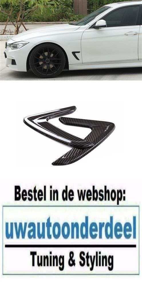 Zijscherm Canard Trim Carbon Look Voor Bmw 3 Serie F30 F31, Verzenden, Automotive Parts, A.parts@hotmail.nl, Trasmolenlaan 12 3447 GZ Woerden
