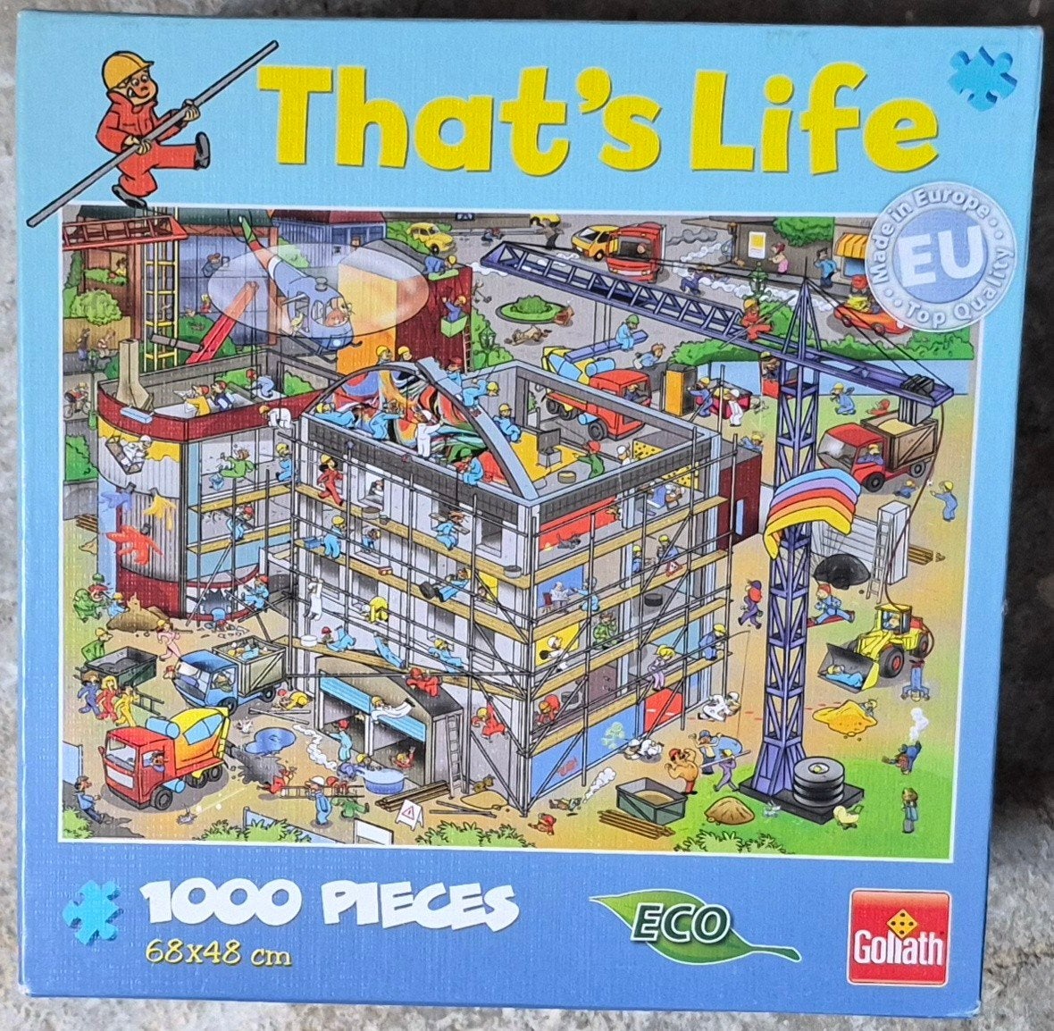 Goliath That's Life Legpuzzel 1000 Stukjes Bouwplaats, Ophalen of Verzenden, 500 t/m 1500 stukjes, Zo goed als nieuw, Legpuzzel