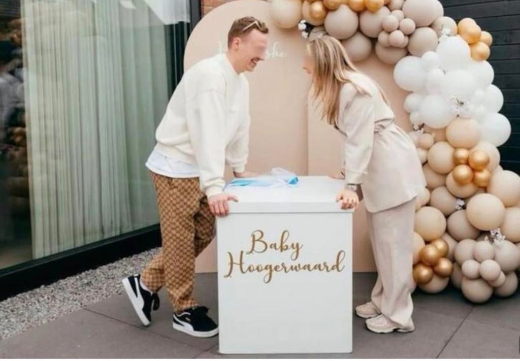 Gender Reveal - Box - Baby - Verhuur - Ballonnen, Ophalen, Zo goed als nieuw, Overige