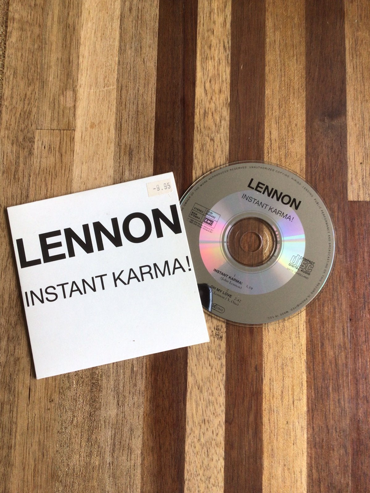 John Lennon - 2 cd-track - Instant Karma!, Cd's en Dvd's, Ophalen of Verzenden, Zo goed als nieuw