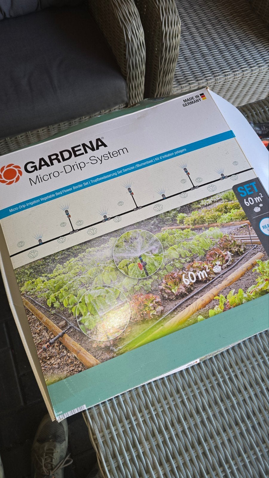 Gardena Micro-Drip-System incl computer, Ophalen of Verzenden, Zo goed als nieuw, Multisproeier