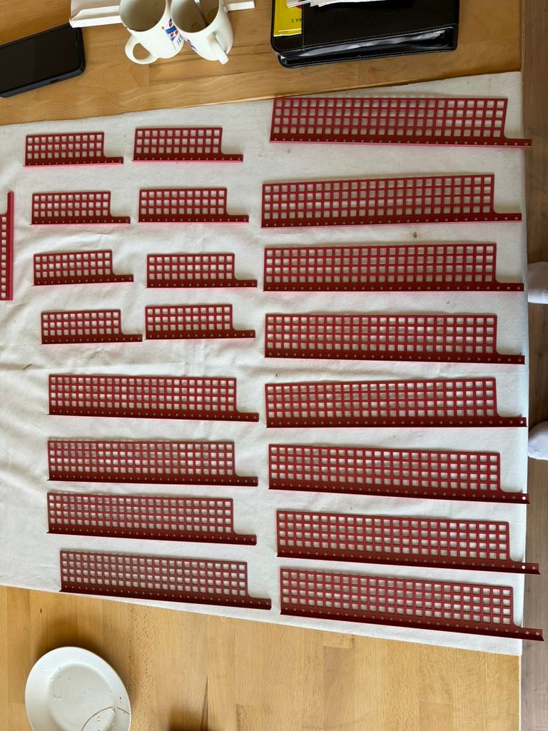 Metallus meccano windmolenwieken nieuw 2 maten 12 st en 9 st, Ophalen, Zo goed als nieuw, Groter dan 1:32
