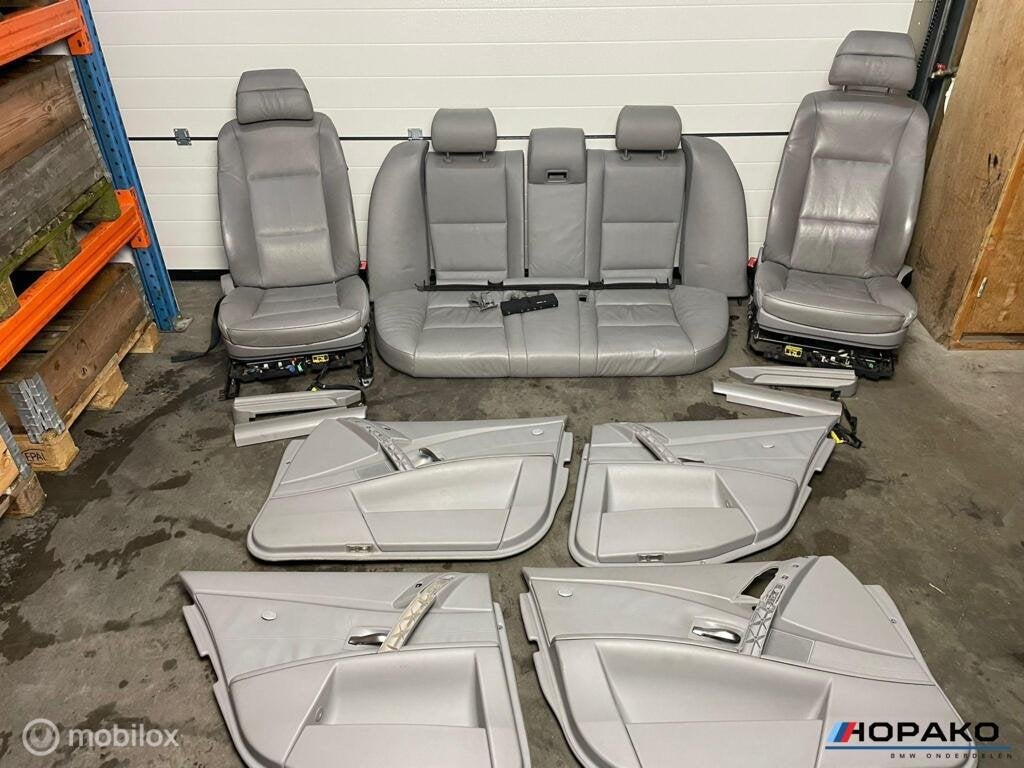 Lederen comfort interieur BMW 5 serie E60 grijs, Gebruikt, Einsteinlaan 5 rijswijk, Bmw, Ophalen of Verzenden