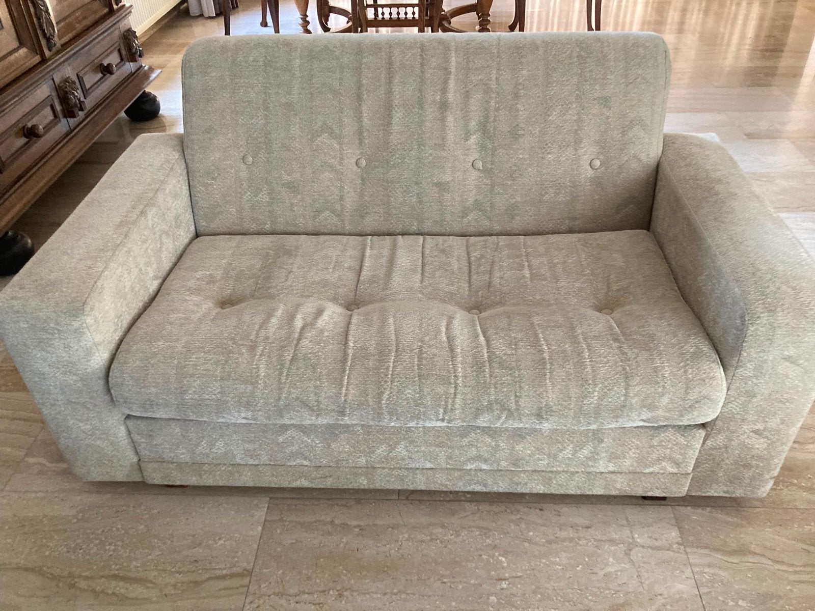 tweepersoonsbank, Huis en Inrichting, Ophalen, Gebruikt, Minder dan 75 cm, Tweepersoons