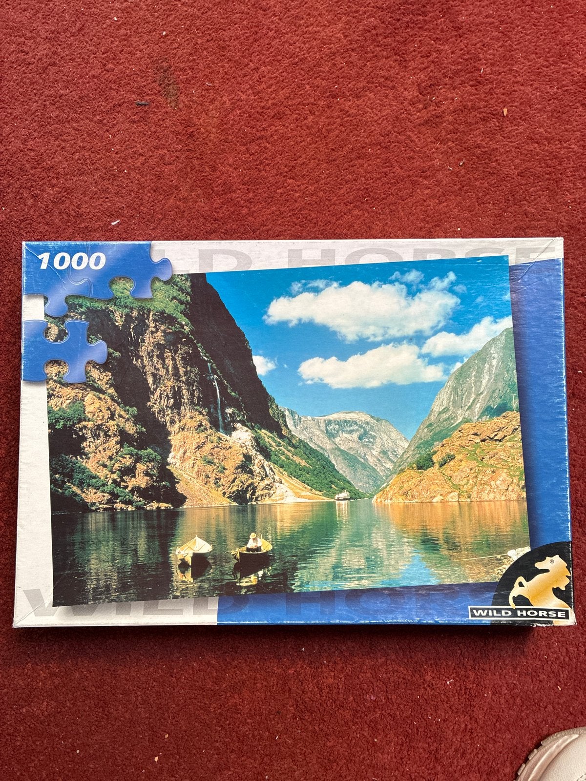 Legpuzzel 1000 stukjes - Noors fjord landschap, Ophalen of Verzenden, 500 t/m 1500 stukjes, Zo goed als nieuw, Legpuzzel