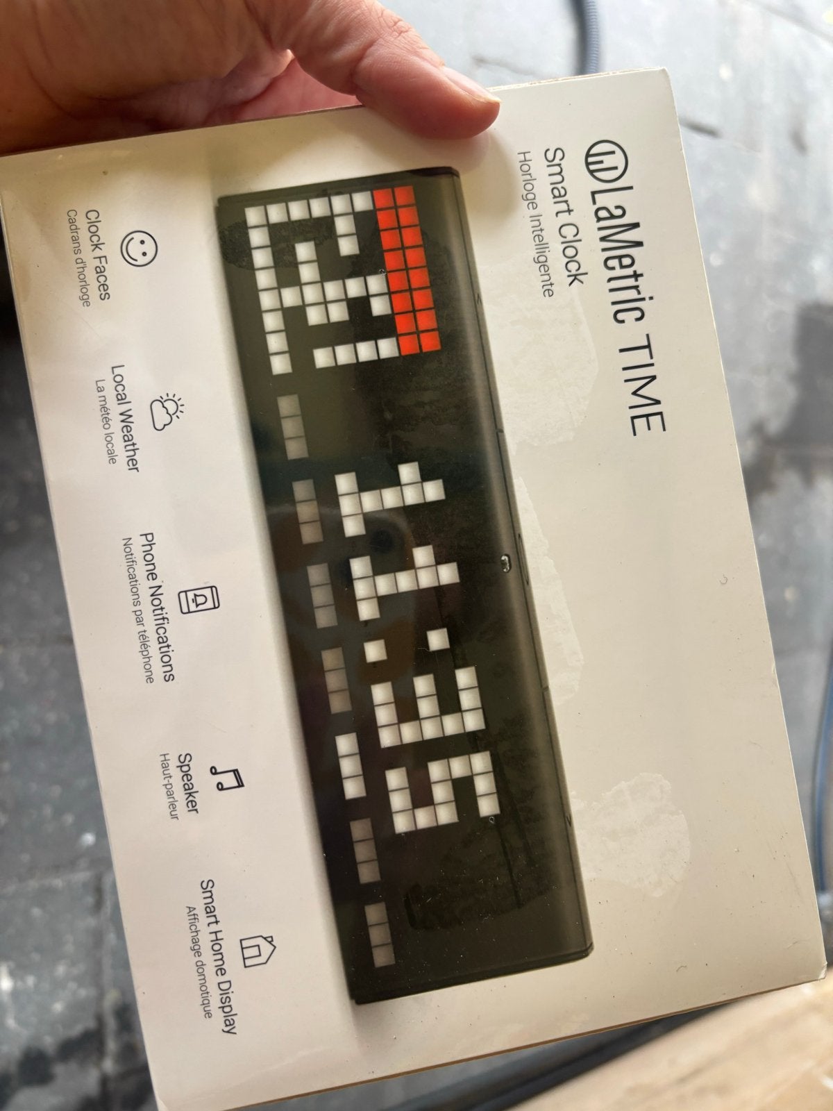 LaMetric TIME Smart Clock - Nieuw in doos, Met verlichting, Nieuw, Ophalen of Verzenden, Tafelklok