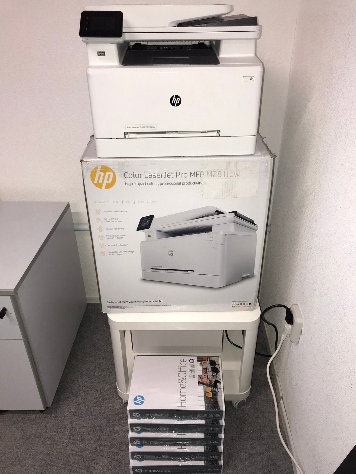 HP m281fdw Printer met HP 203X Toner compatible, Computers en Software, Ophalen of Verzenden, Zo goed als nieuw
