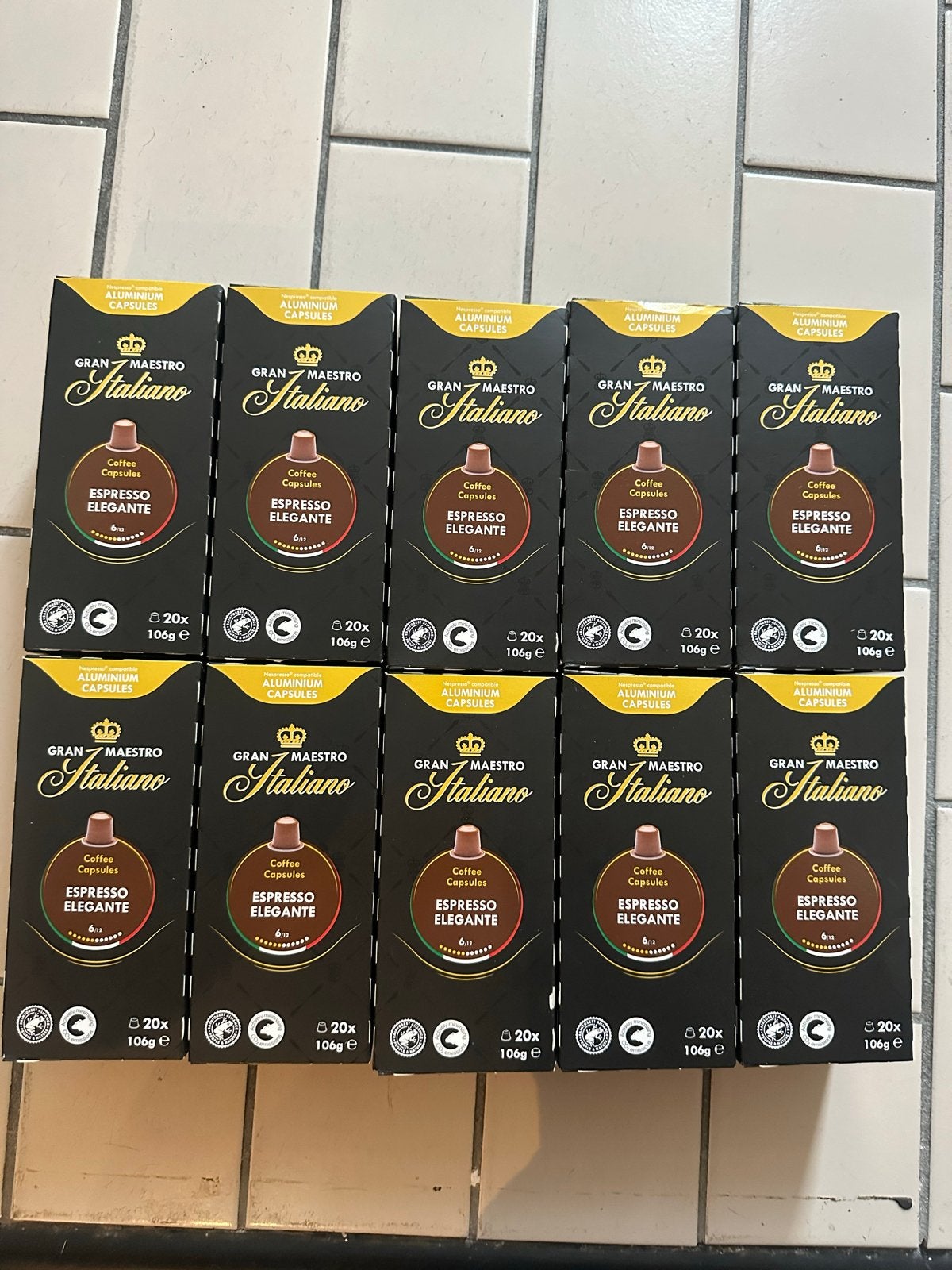 Gran Maestro Italiano Espresso Elegante Nespresso koffiecups, Diversen, Ophalen of Verzenden