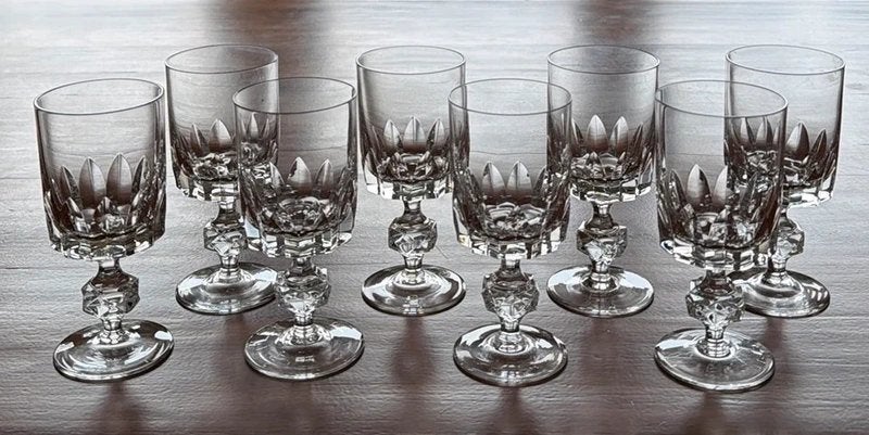 8 Spiegelau Irina kristallen wijnglazen, Verzamelen, Ophalen of Verzenden, Zo goed als nieuw, Overige typen