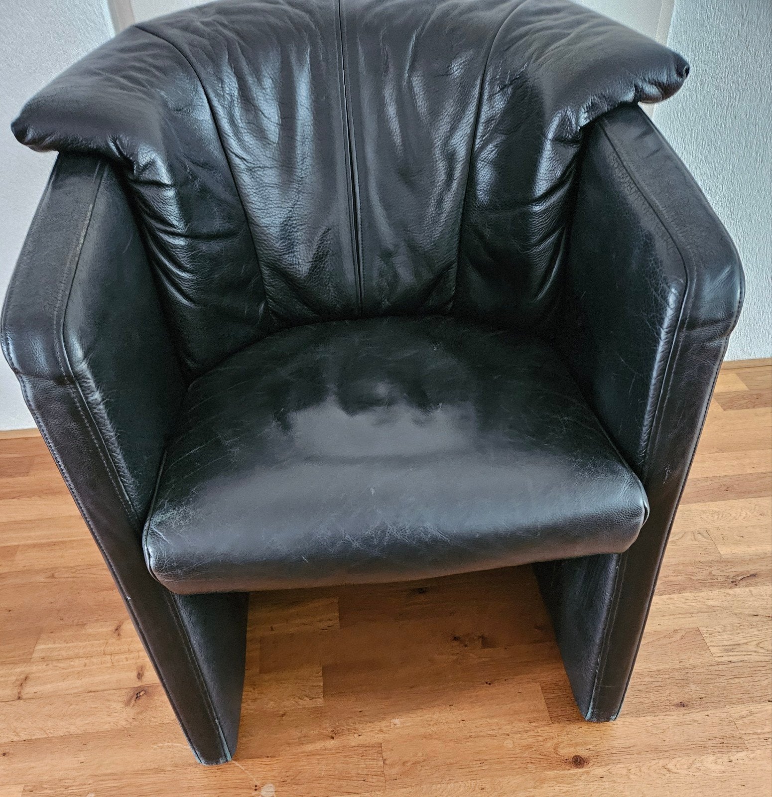 Rolf Benz Leren Fauteuils- Zwart, Gebruikt, Ophalen, Gebruikt, Leer, Modern, Comfortabel