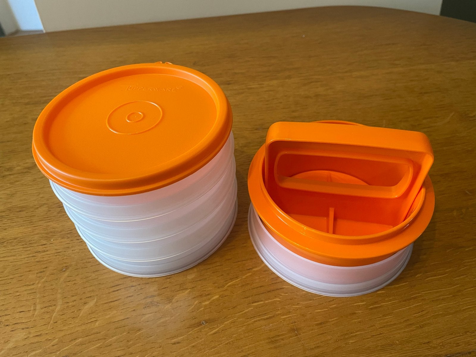 Nieuwe Tupperware Hamburger Maker - Perfecte Burgers, Overige typen, Nieuw, Oranje, Ophalen of Verzenden