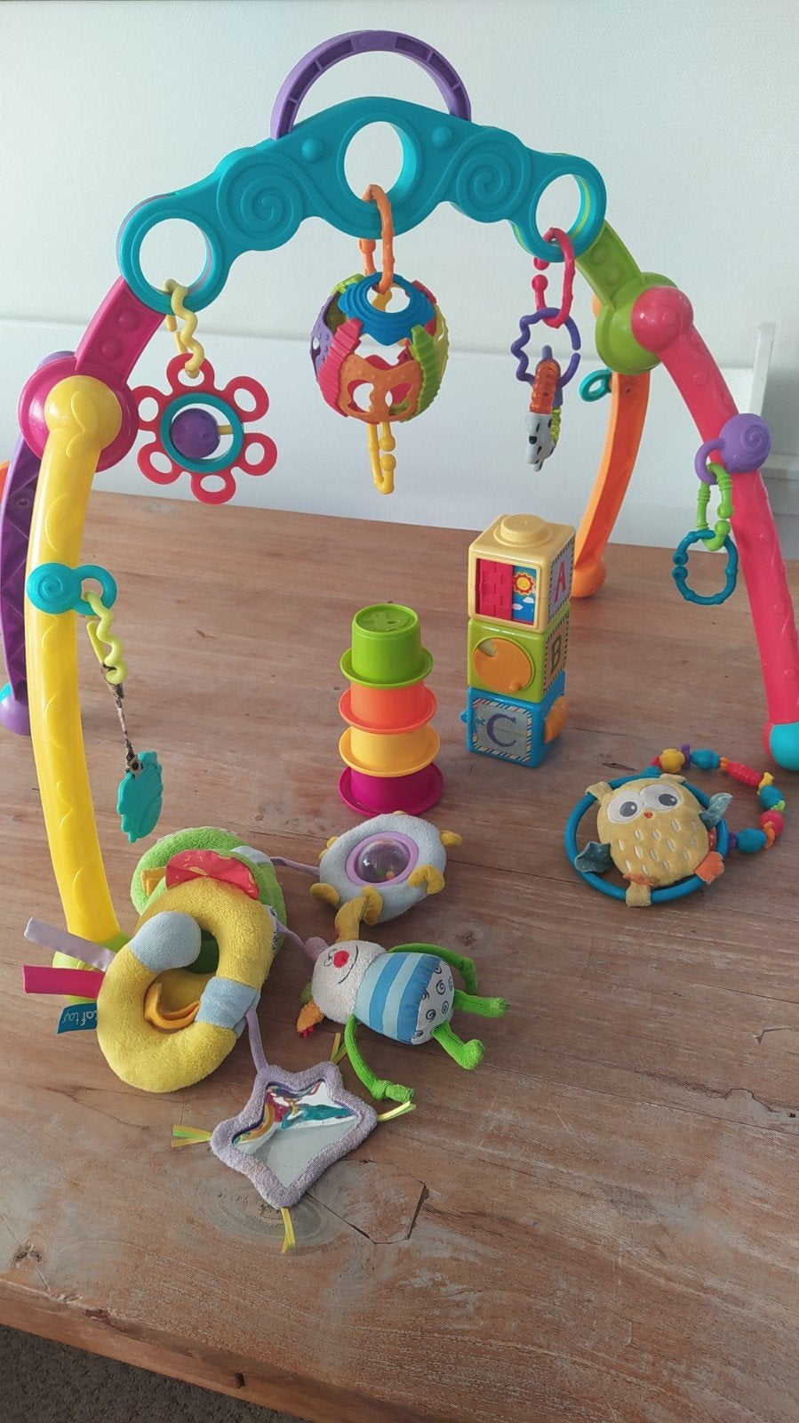 Babygym met speelgoed en rammelaars, Ophalen of Verzenden, Gebruikt, Babygym